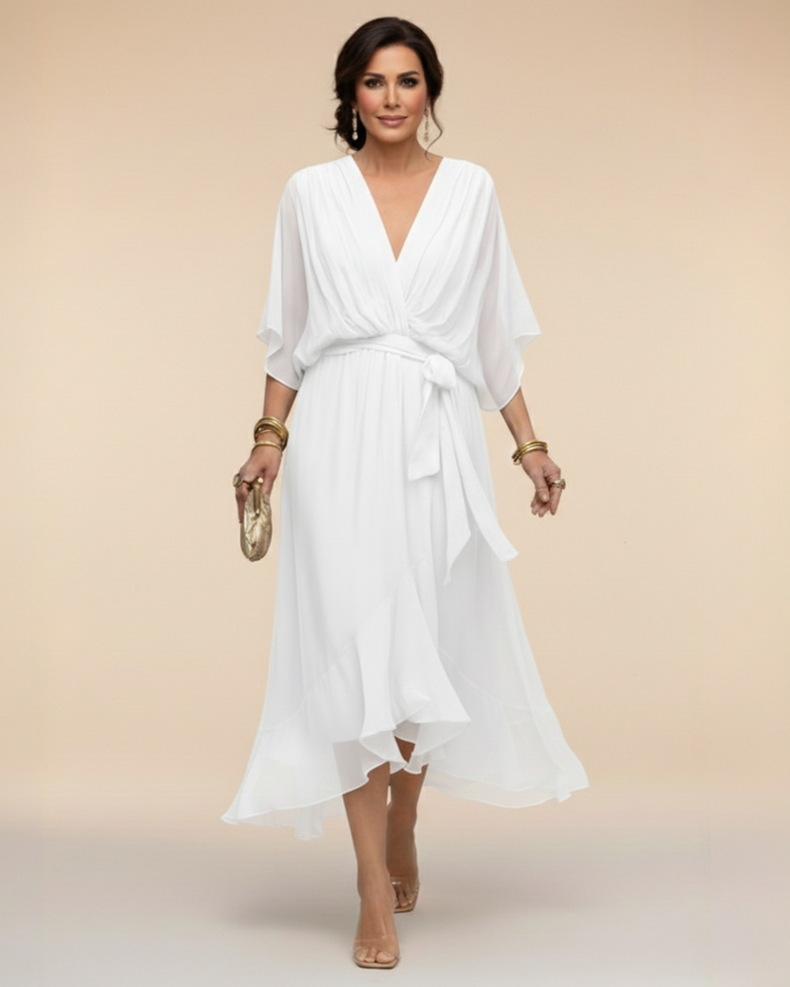 Juliette | V-Neck Chiffon Dress