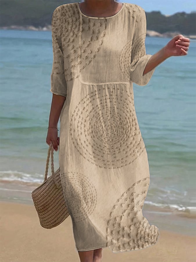 Améliane™ — Graceful Midi Dress Featuring Exquisite Details