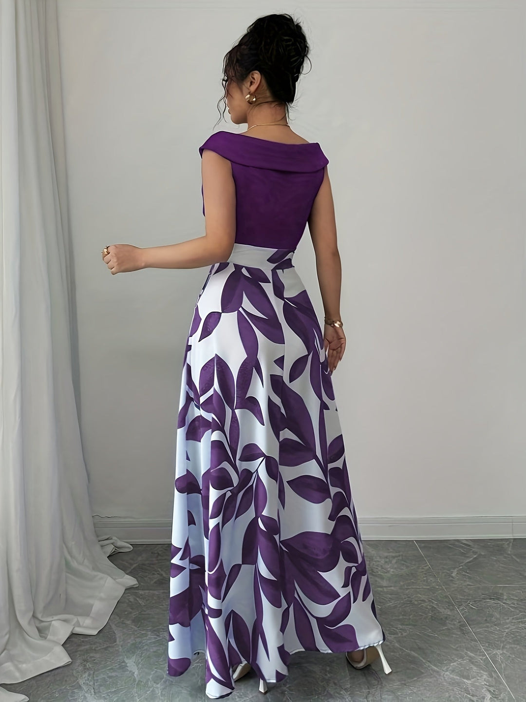 Celeste™ | Botanical A-Line Maxi Dress