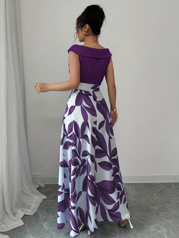 Celeste™ | Botanical A-Line Maxi Dress