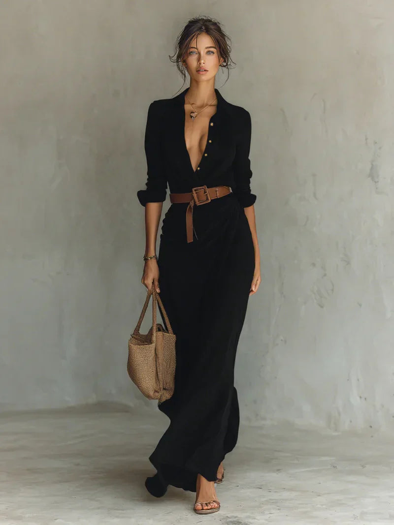 VICTORIA | Elegant Long Casual Dress