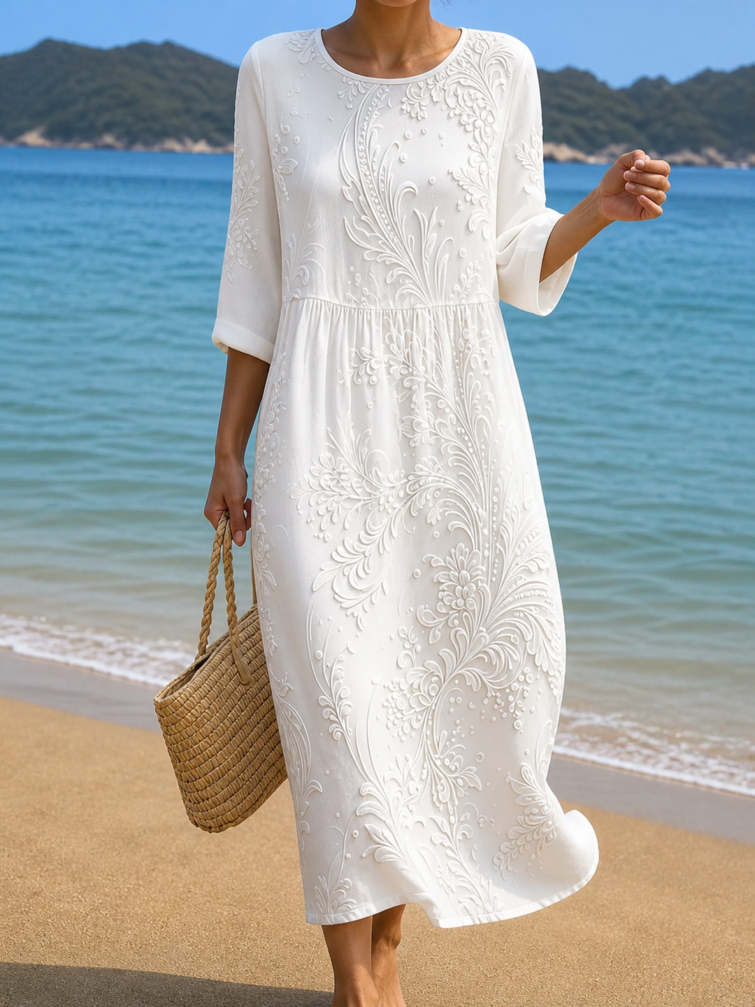 Blooming Floral Pattern Dress