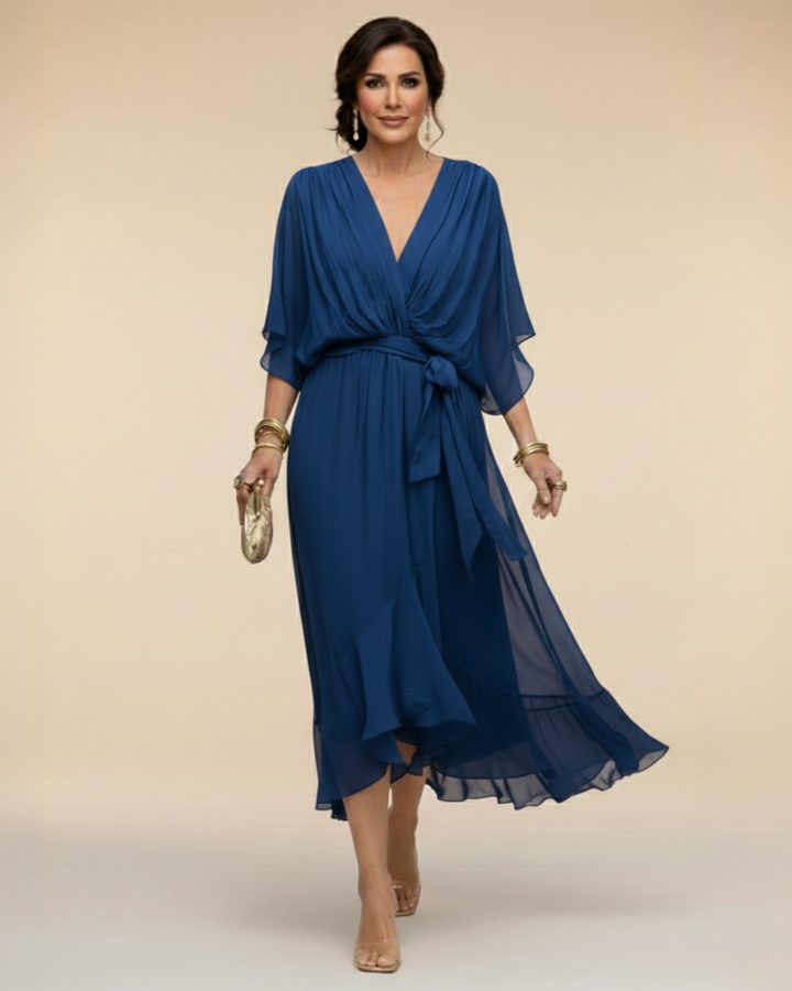 Juliette | V-Neck Chiffon Dress