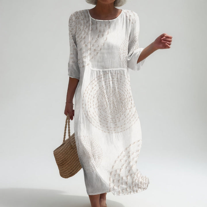 Améliane™ — Graceful Midi Dress Featuring Exquisite Details