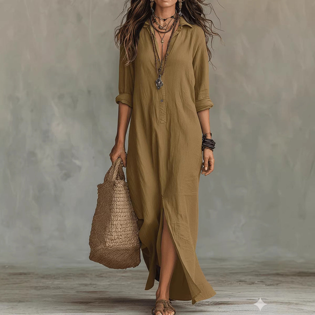 Elodie™ | Effortless Halter Maxi Dress