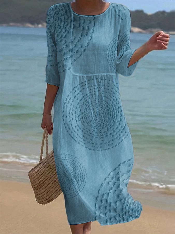 Améliane™ — Graceful Midi Dress Featuring Exquisite Details