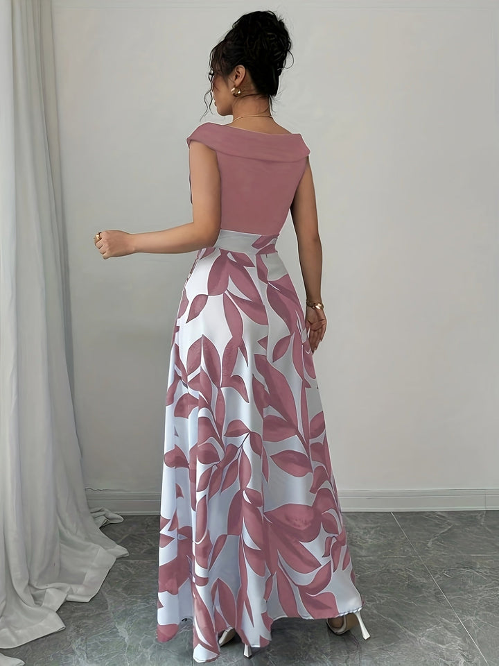 Celeste™ | Botanical A-Line Maxi Dress
