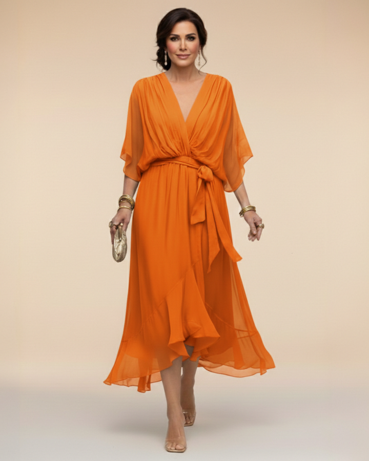 Juliette | V-Neck Chiffon Dress
