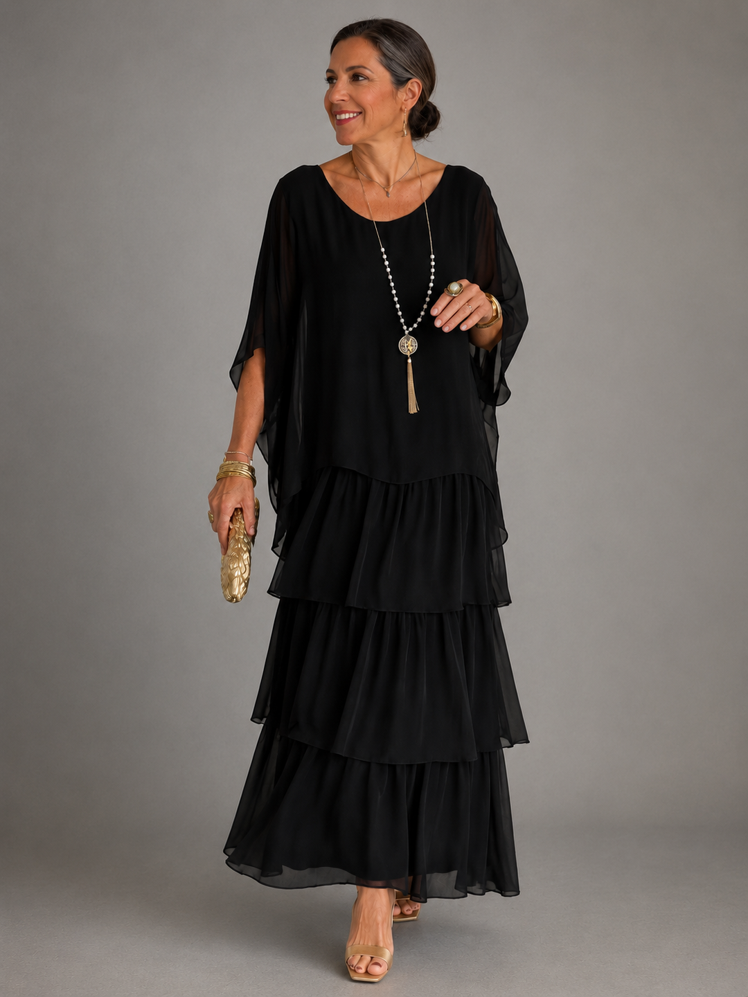 Monica™ | Elegant Flowing Maxi Dress
