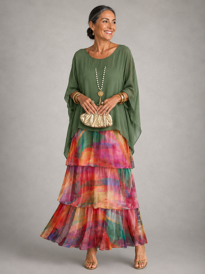 Monica™ | Elegant Flowing Maxi Dress