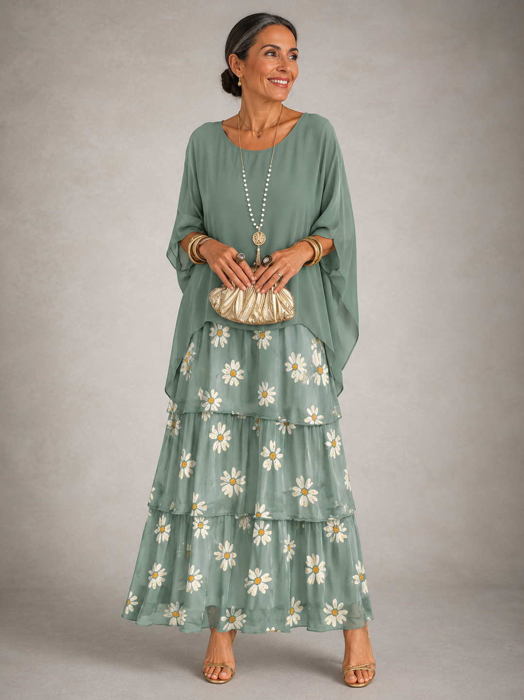 Monica™ | Elegant Flowing Maxi Dress