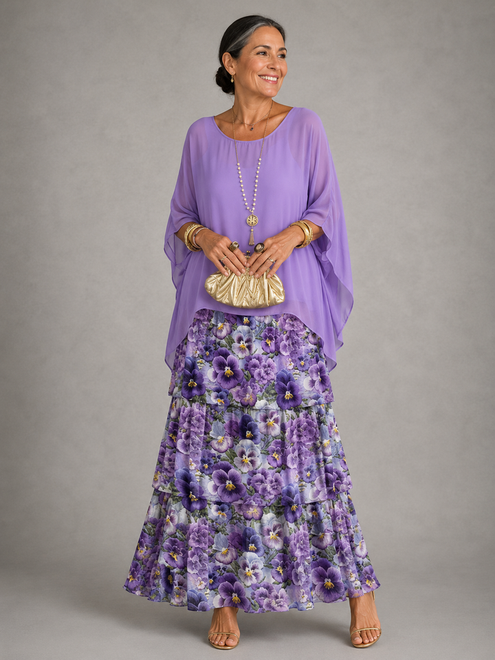 Monica™ | Elegant Flowing Maxi Dress