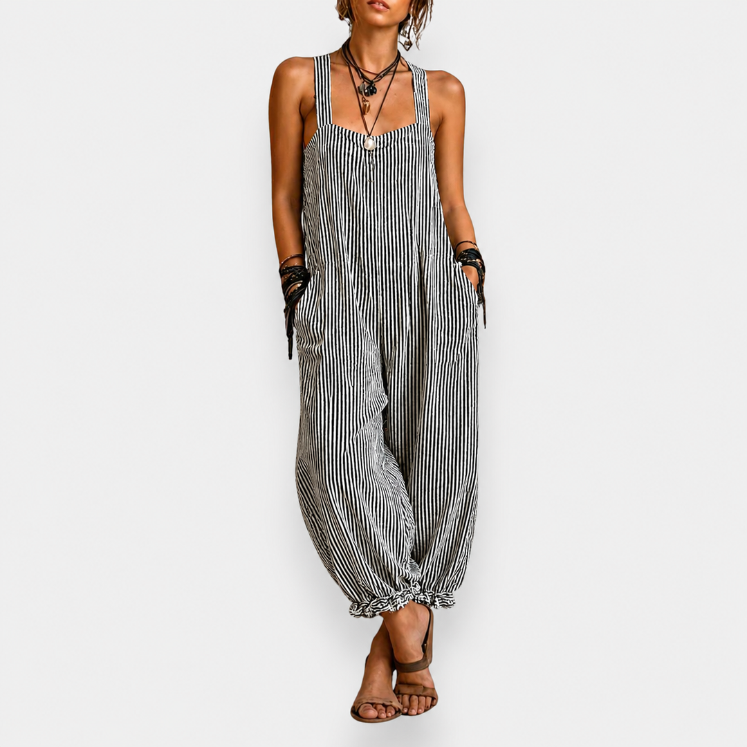 Elena | Bohemian Striped One-Piece