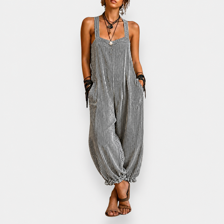 Elena | Bohemian Striped One-Piece