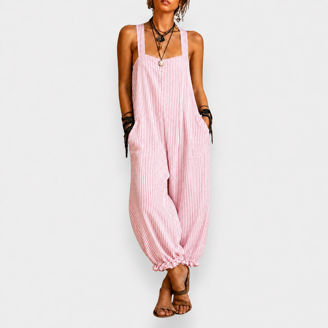 Elena | Bohemian Striped One-Piece