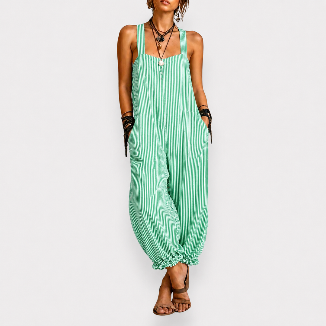 Elena | Bohemian Striped One-Piece