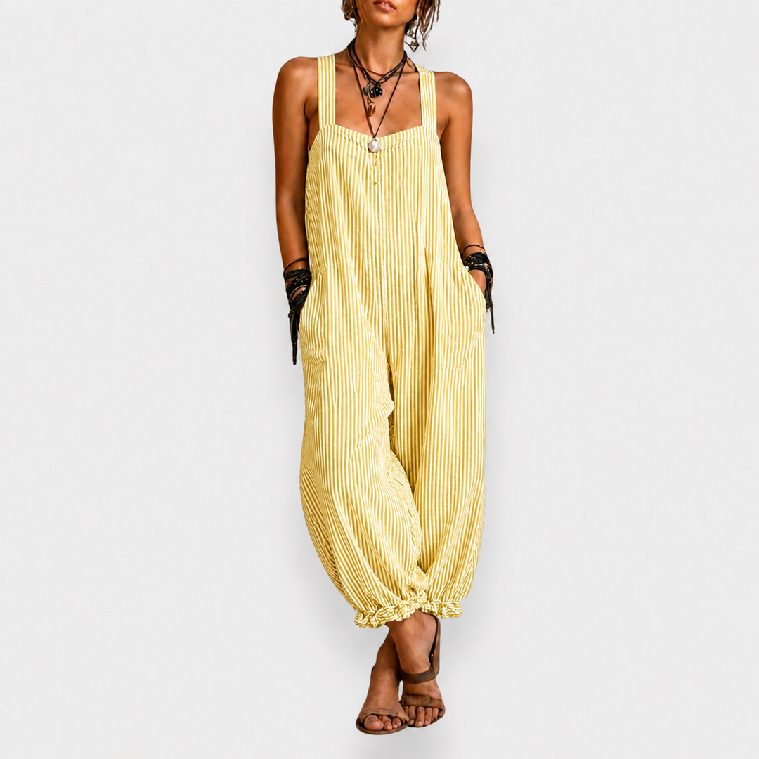 Elena | Bohemian Striped One-Piece
