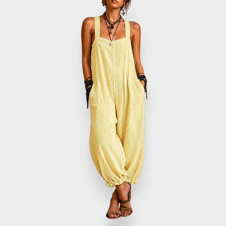 Elena | Bohemian Striped One-Piece