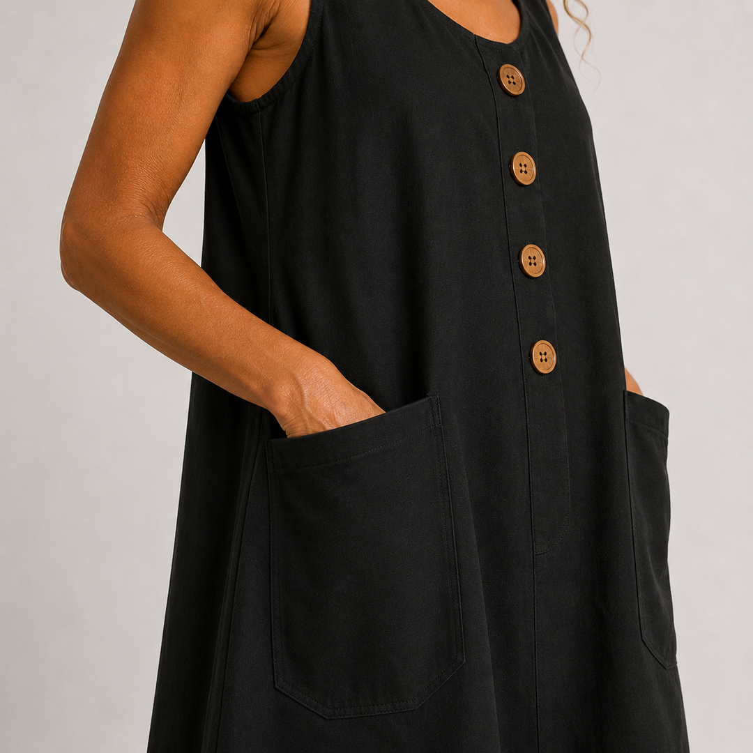 Hallie - Cotton Linen Summer Dress