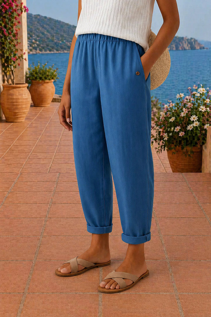 Maeve | Relaxed Linen Wide-Leg Pants