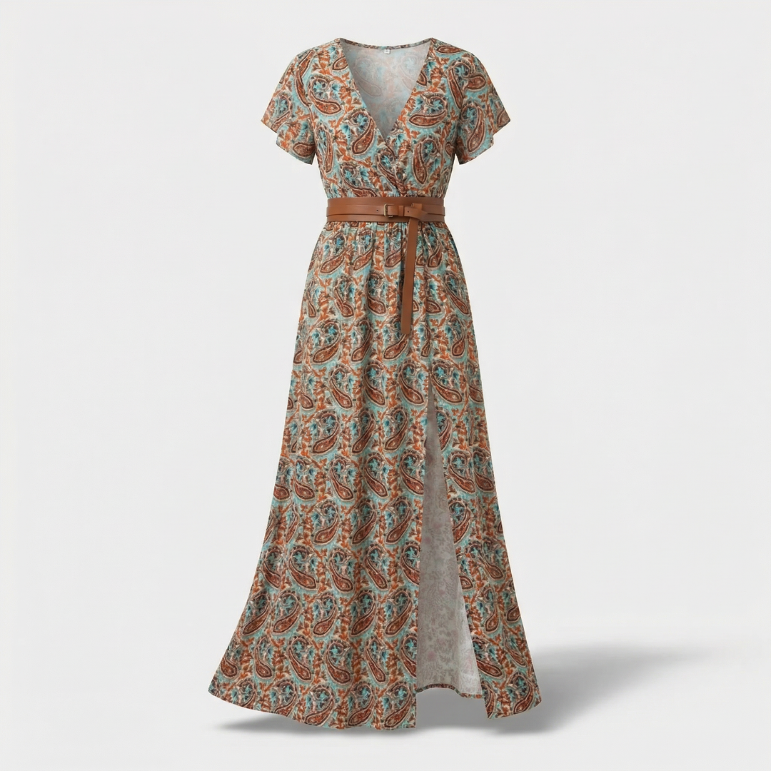Genevieve™ | Paisley Maxi Dress