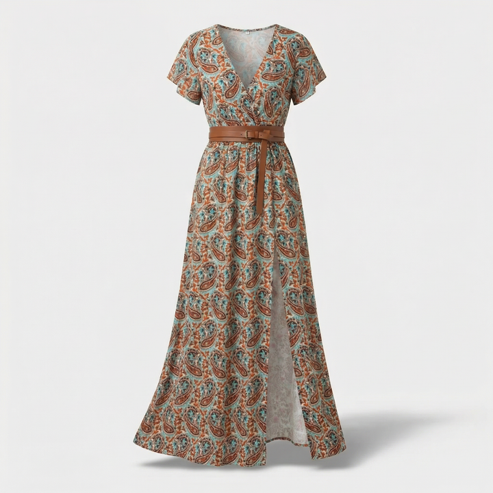 Genevieve™ | Paisley Maxi Dress