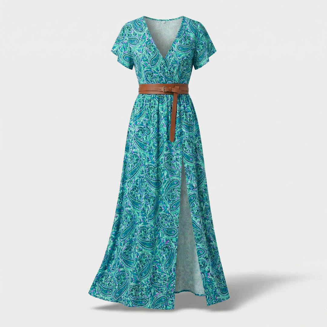 Genevieve™ | Paisley Maxi Dress