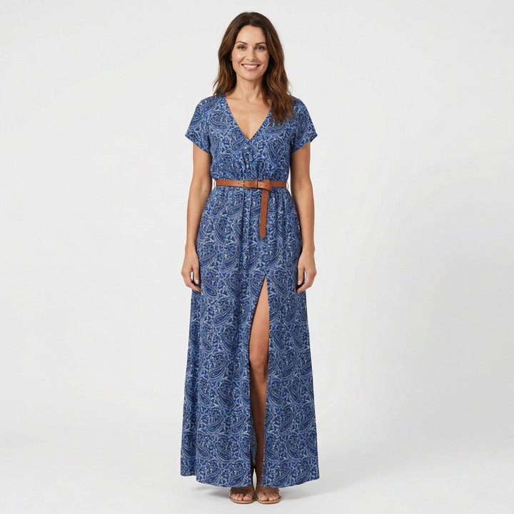 Genevieve™ | Paisley Maxi Dress