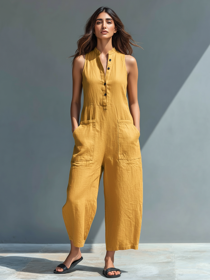 Claire™ | Casual Linen Jumpsuit