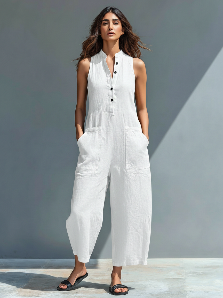 Claire™ | Casual Linen Jumpsuit