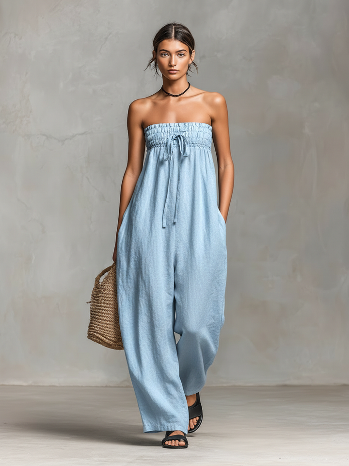 Mia | Relaxed Fit Linen Jumpsuit