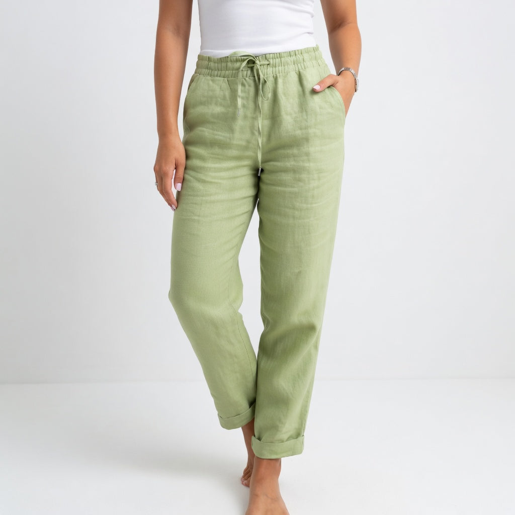Albertine™ — Pure Cotton Relaxed Fit Pants