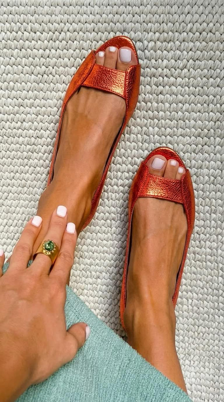 Adelina | Elegant Comfort Golden Sandals
