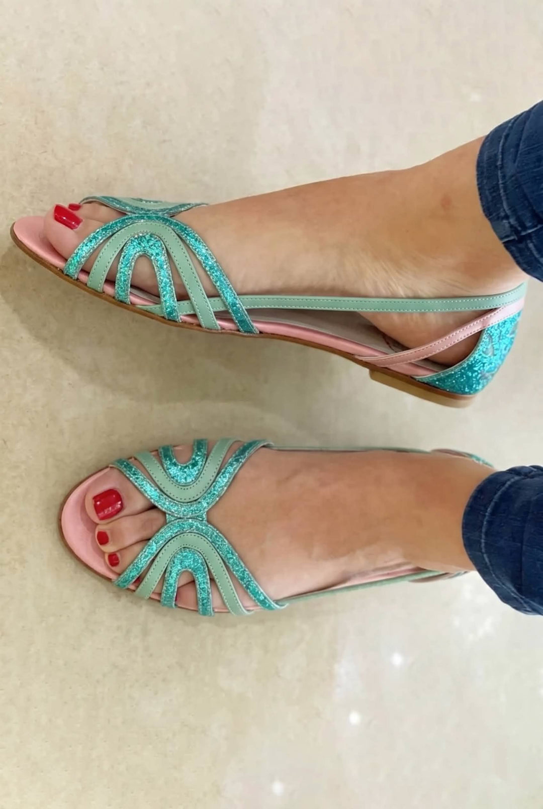 Eleonora | Summer Light Golden Sandals