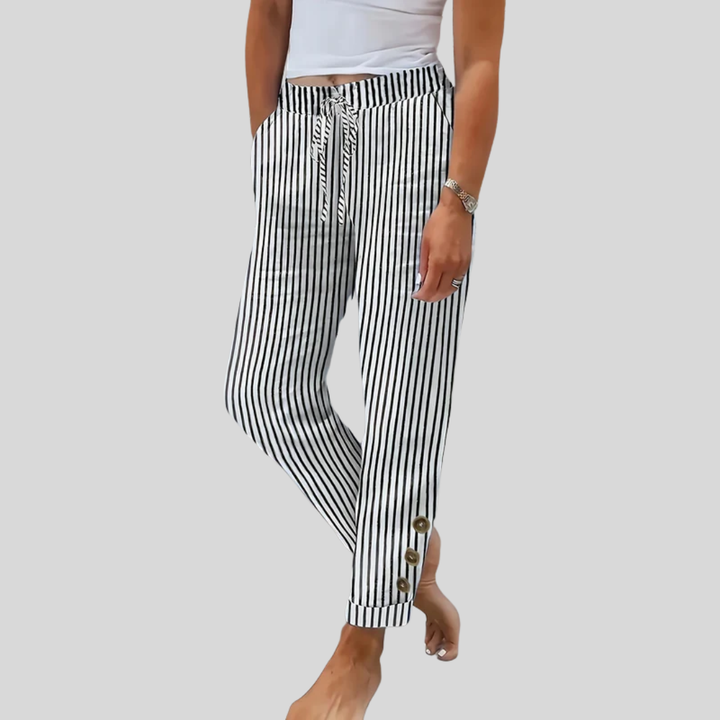 Raquelle - Striped Casual Trousers