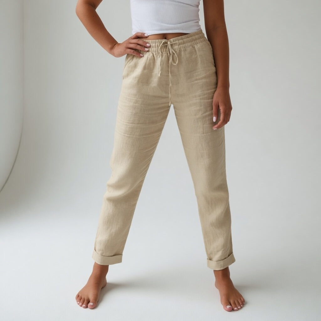 Albertine™ — Pure Cotton Relaxed Fit Pants