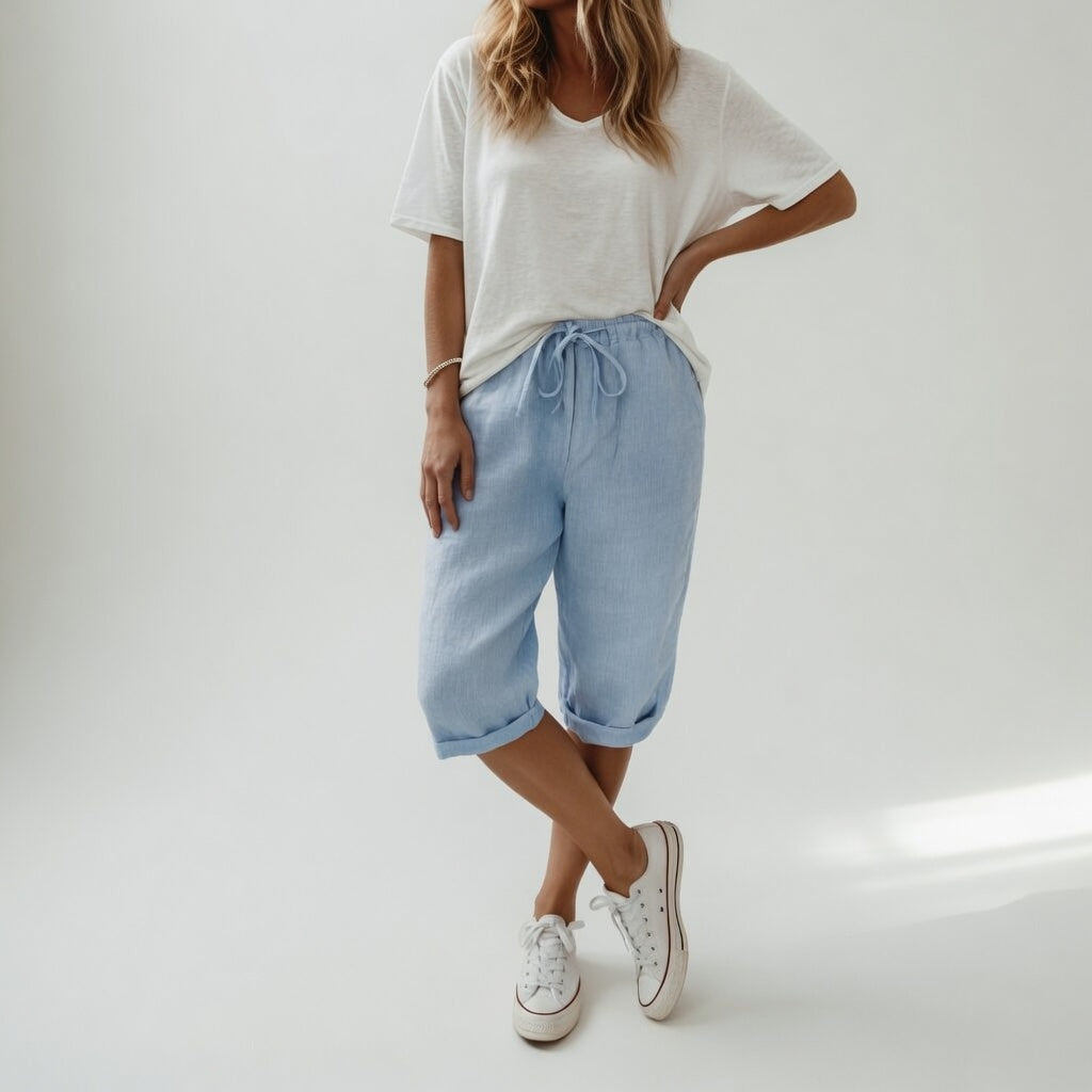 Fernande™ Bermuda 100% Cotton Casual Summer Collection
