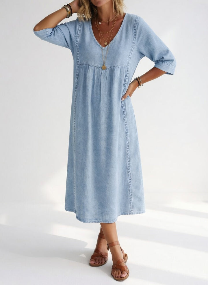 Lioréa™ — Chic Casual Midi Dress