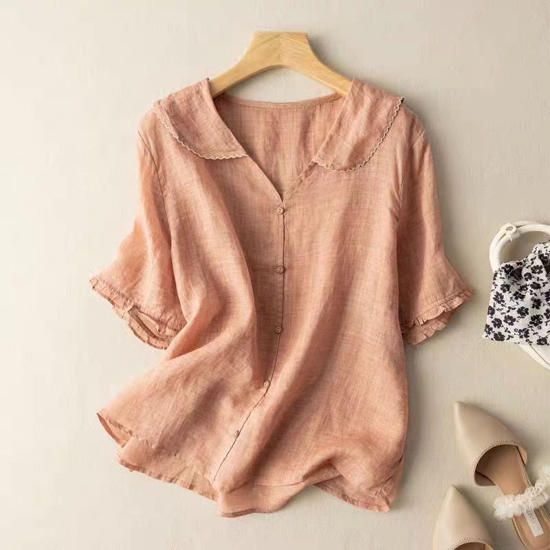 Katherine | Vintage Blouse with Button Detail