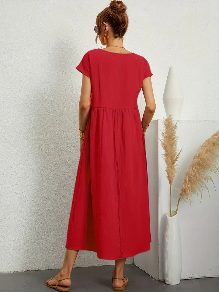 Gabrielle™ — Classic Elegance Midi Dress