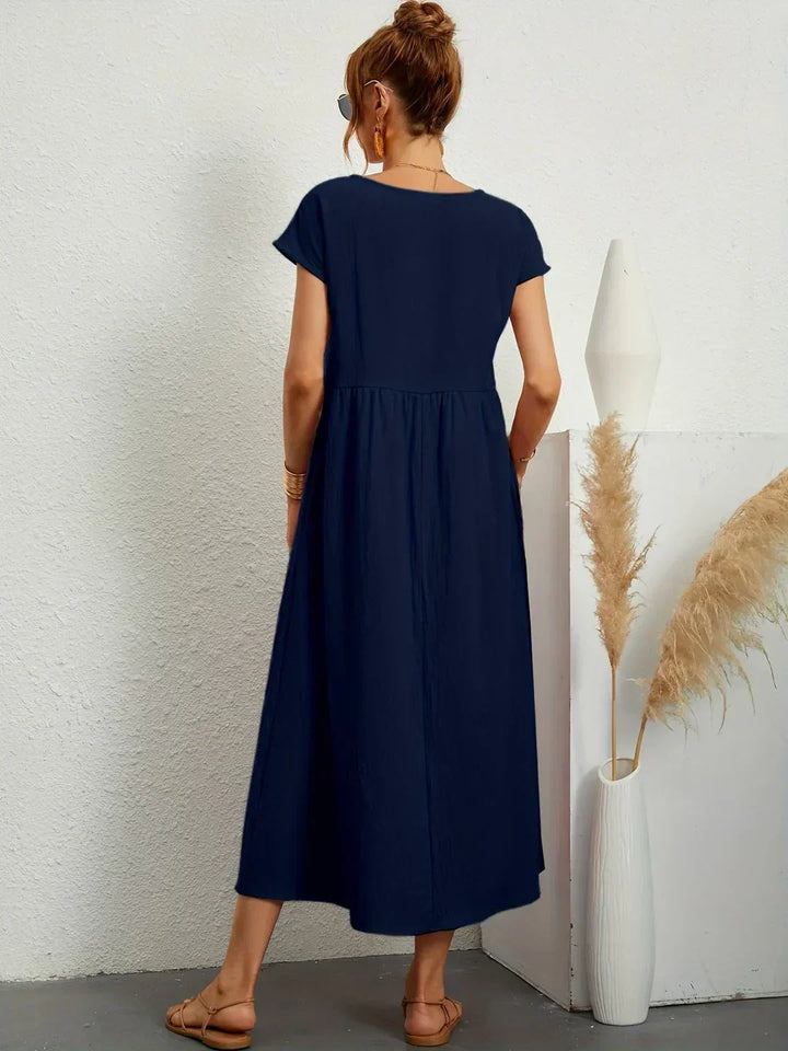 Gabrielle™ — Classic Elegance Midi Dress