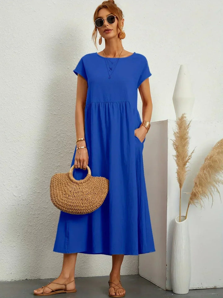 HEIKE | ELEGANT MIDI DRESS WITH A CLASSIC FLOW