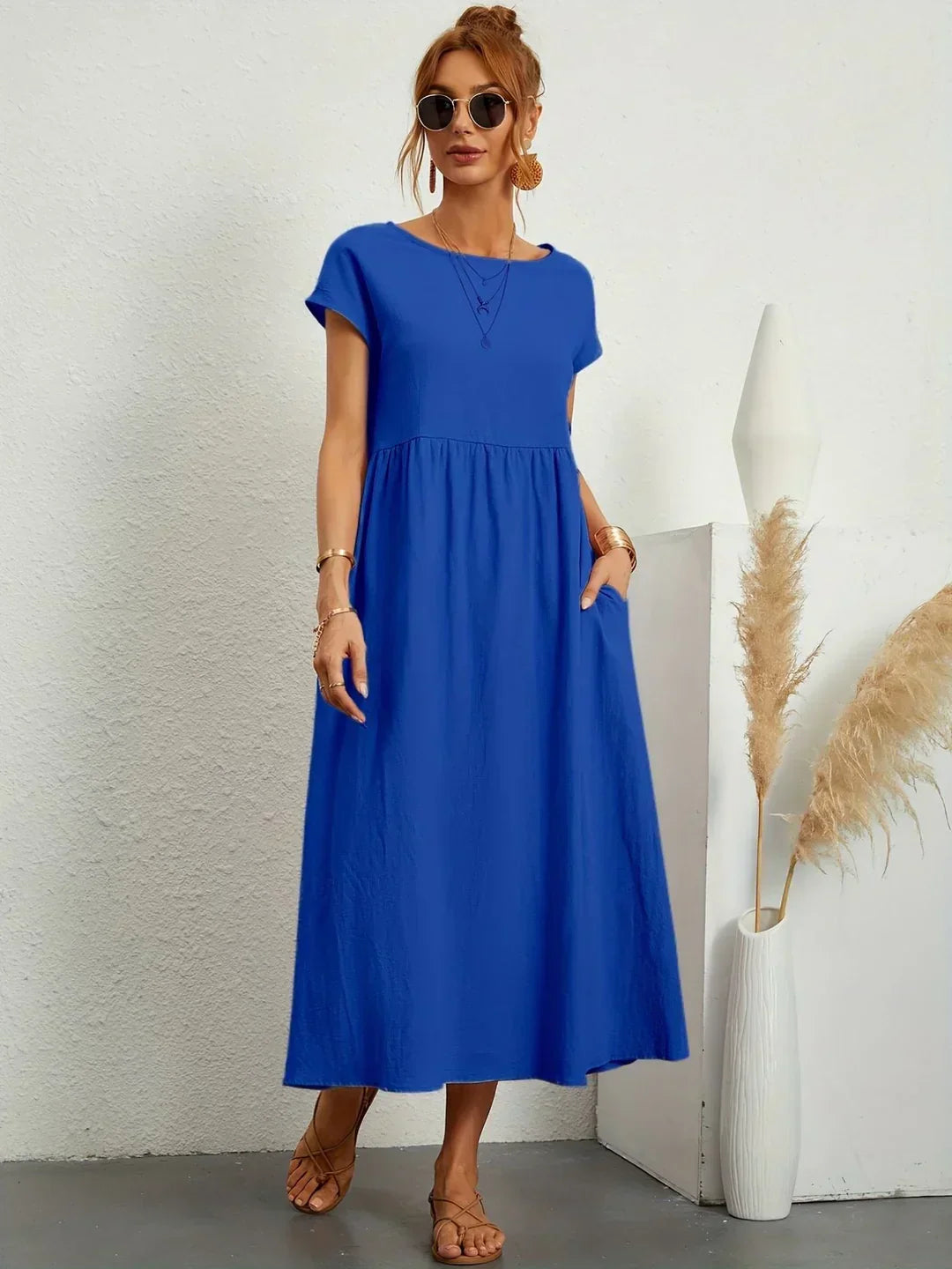 Gabrielle™ — Classic Elegance Midi Dress