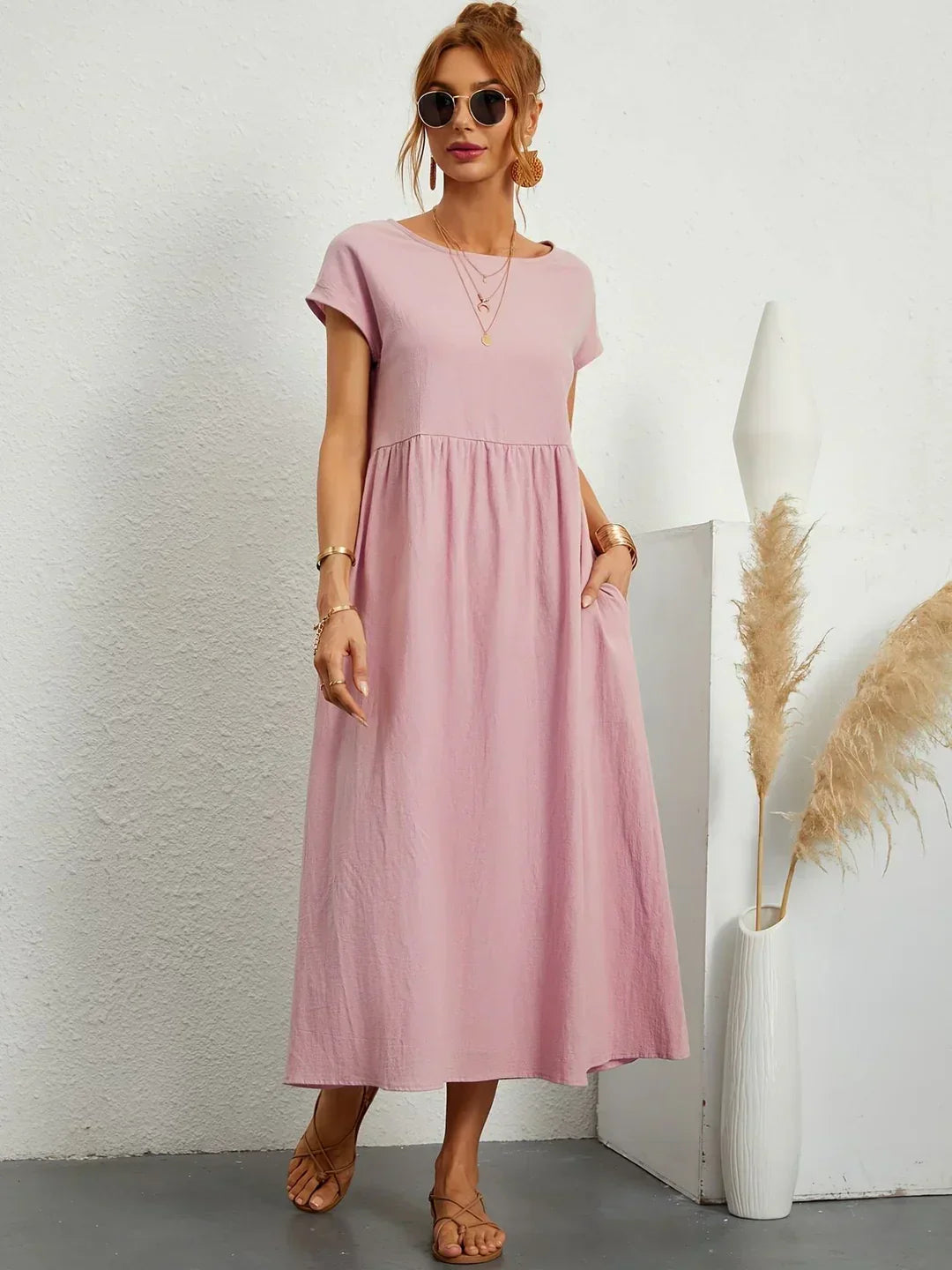 Gabrielle™ — Classic Elegance Midi Dress