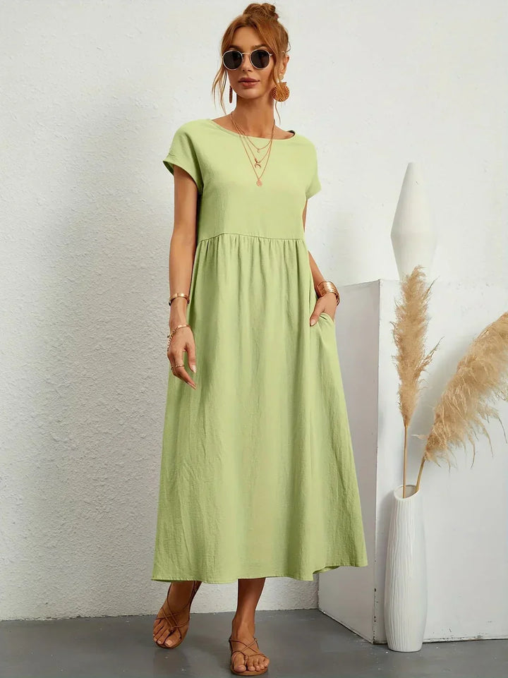 Gabrielle™ — Classic Elegance Midi Dress