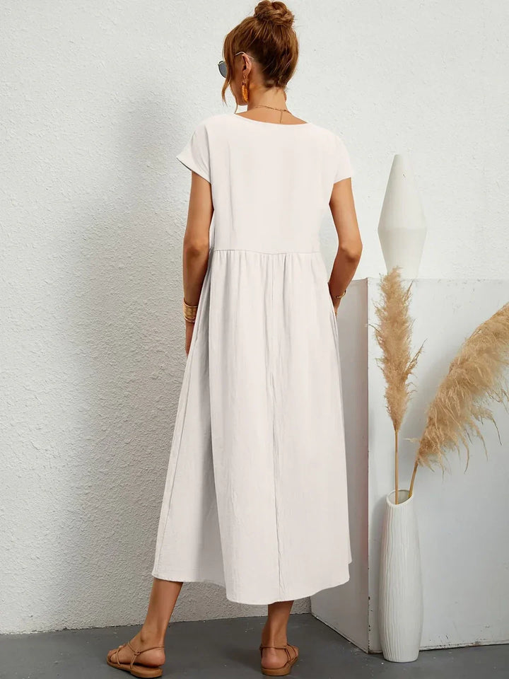 Gabrielle™ — Classic Elegance Midi Dress