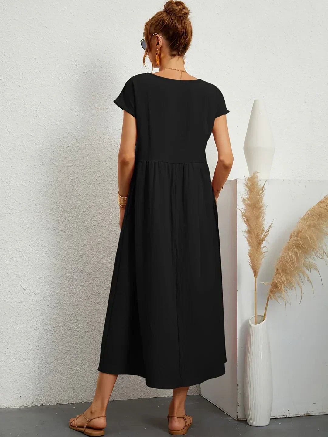 Gabrielle™ — Classic Elegance Midi Dress