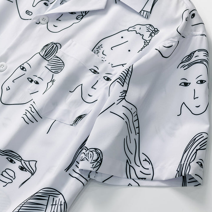 Austin | Printed Cuban Collar Shirt
