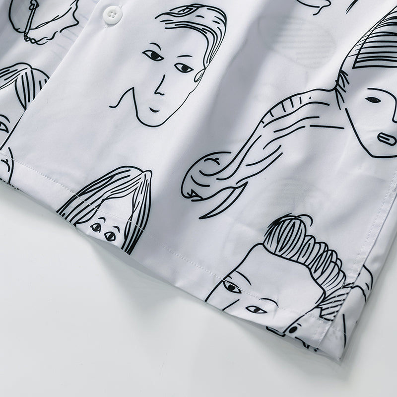 Austin | Printed Cuban Collar Shirt