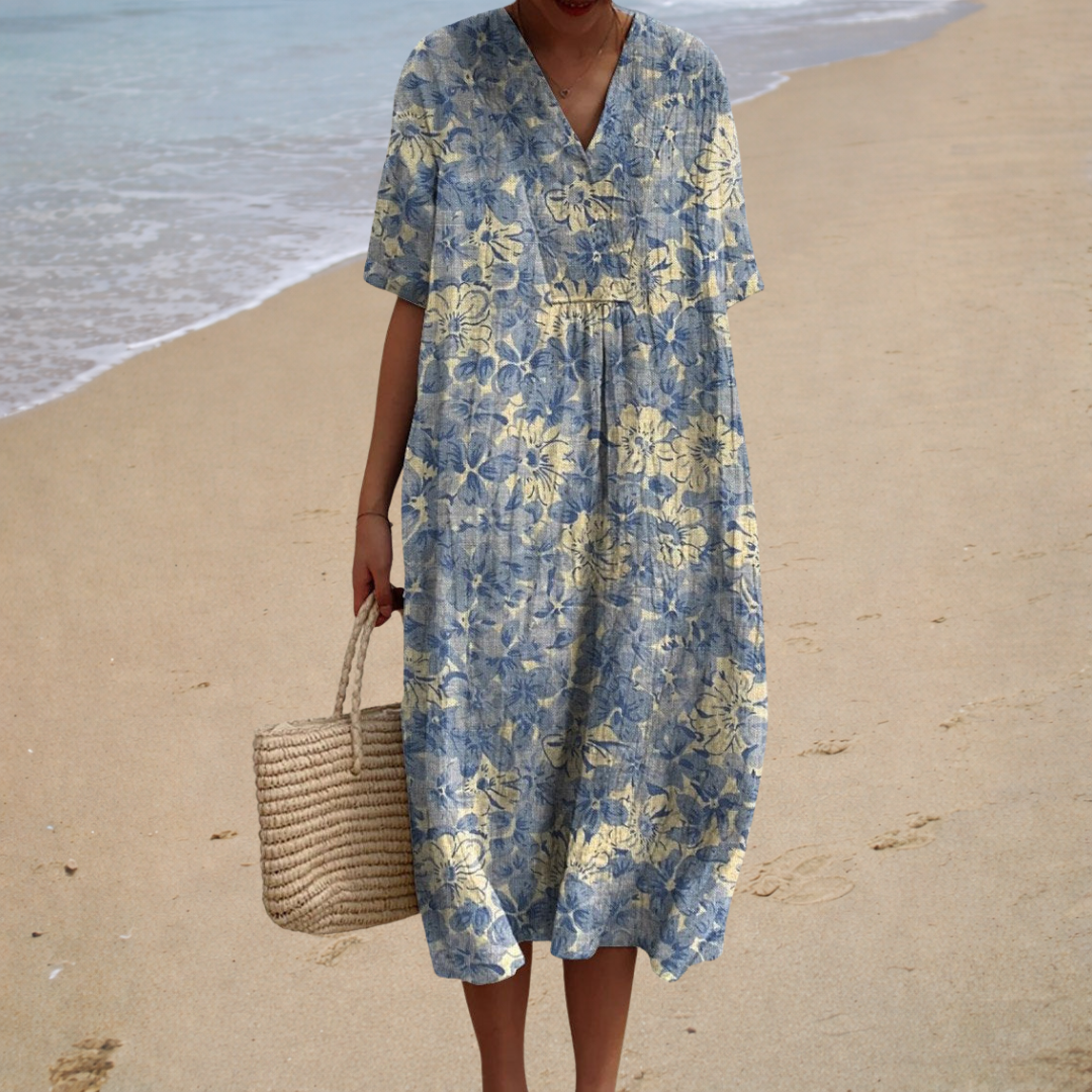 Éléonore | Elegant Floral Maxi Dress